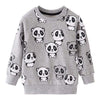 Boy&#39;s Clothing Light Gray Panda / 6T Cartoon Print Sweatshirts