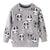 Boy's Clothing Light Gray Panda / 6T Cartoon Print Sweatshirts