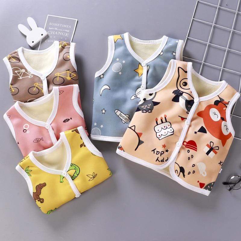 Boy's Clothing Cartoon Clothes Velvet Cotton Vest