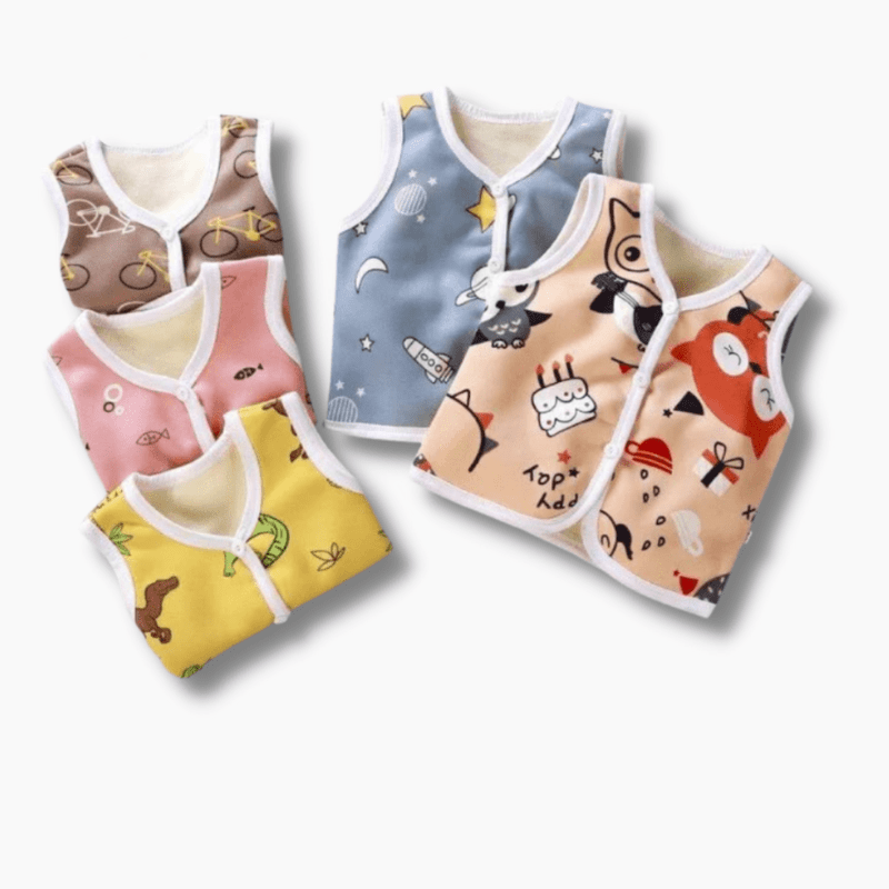 Boy&#39;s Clothing Cartoon Printed Cotton Vest