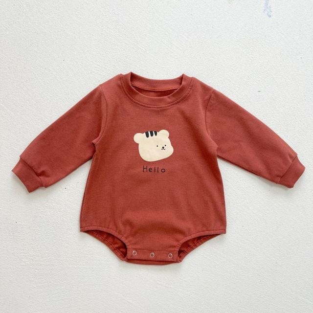 Red Romper / 24M Cartoon Puppy Baby Romper