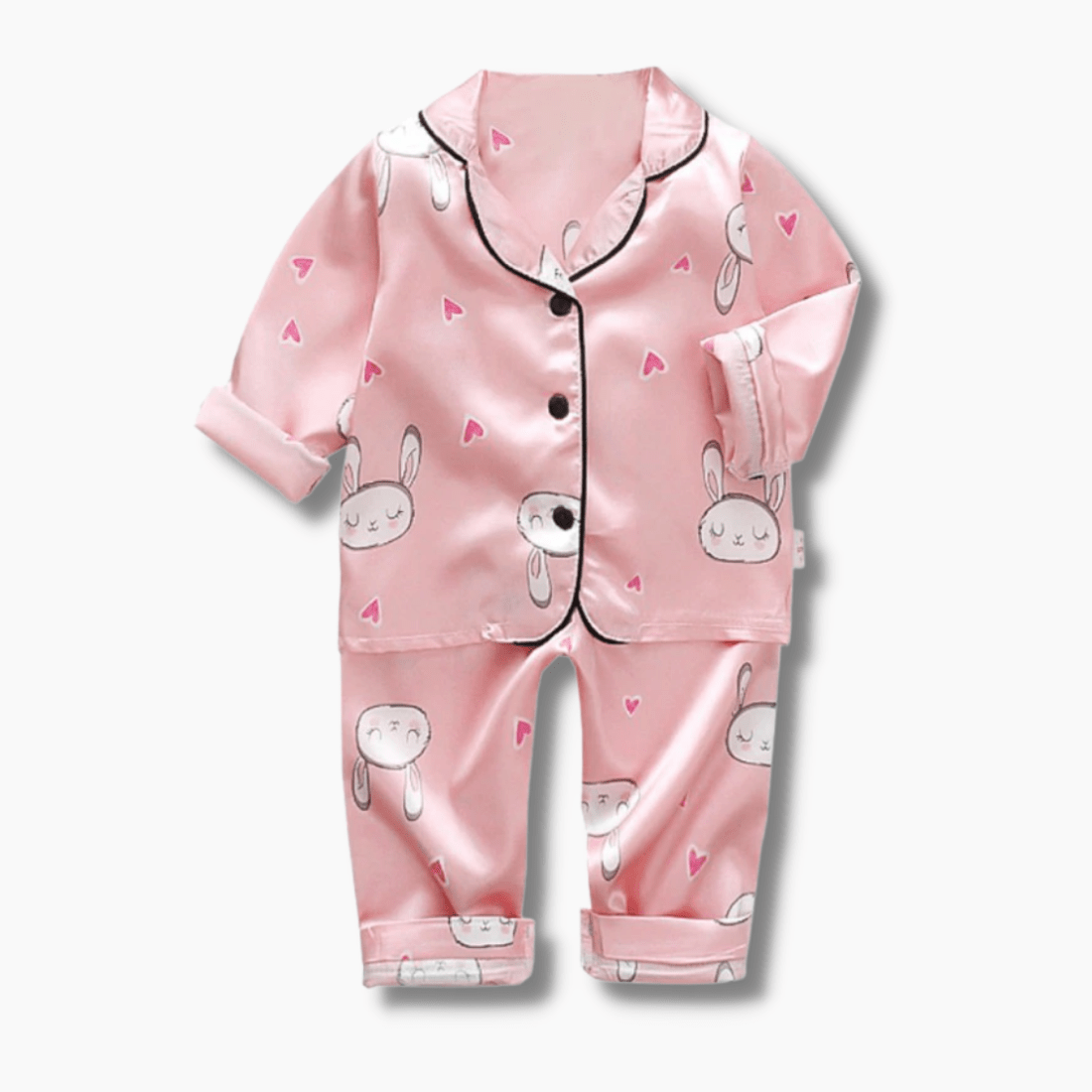 Boy's Clothing Cartoon Satin Pajamas Set