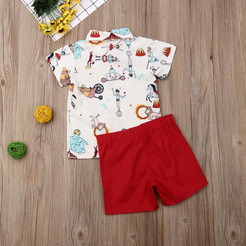 Boy's Clothing Cartoon Short Sleeve Outfits