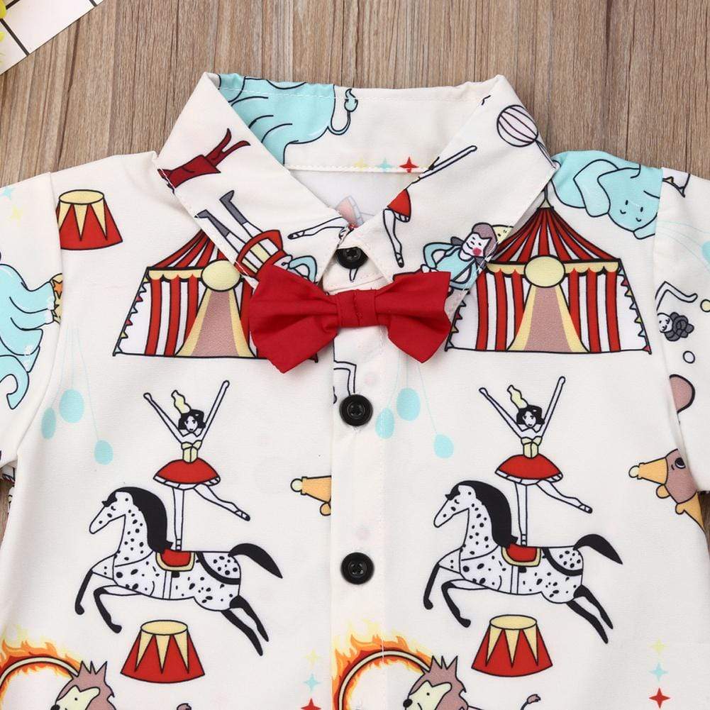 Boy's Clothing Cartoon Short Sleeve Outfits