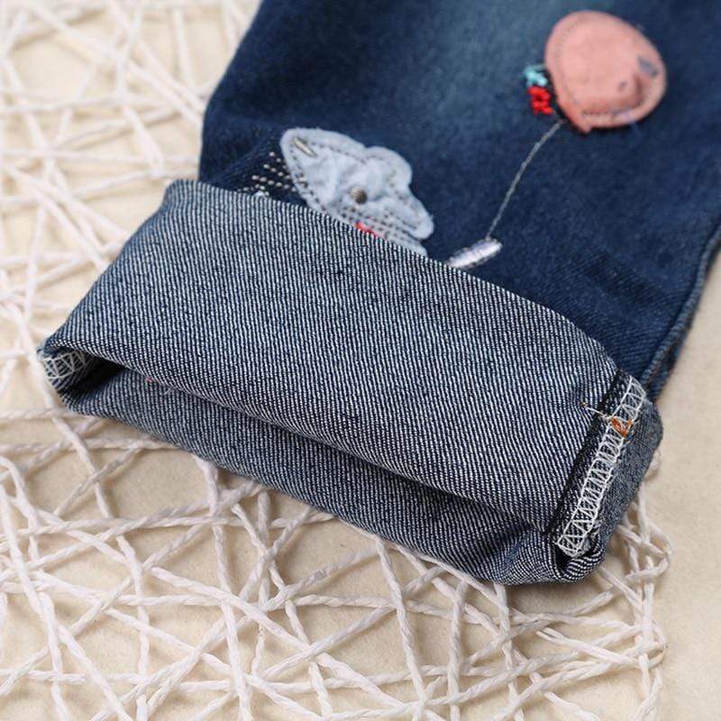 Girl's Clothing Cartoon Sweatshirt and Jeans Outfit