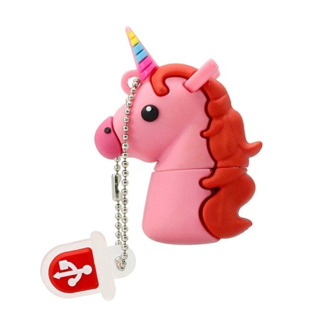 32GB / Pink Red Cartoon USB Flash Drive