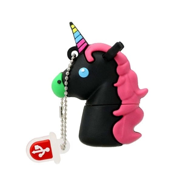 8GB / Black Pink Cartoon USB Flash Drive