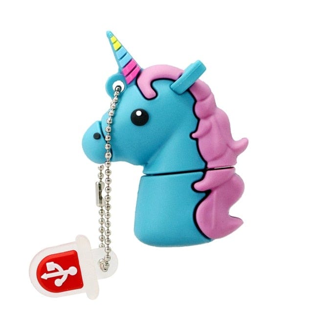 4GB / Blue Pink Cartoon USB Flash Drive