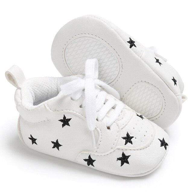 A6-B / 0-6 Months Casual Baby Shoes Infant Baby Girl Crib Shoes Cute Soft Sole Prewalker Sneakers Walking Shoes Toddler First Walker