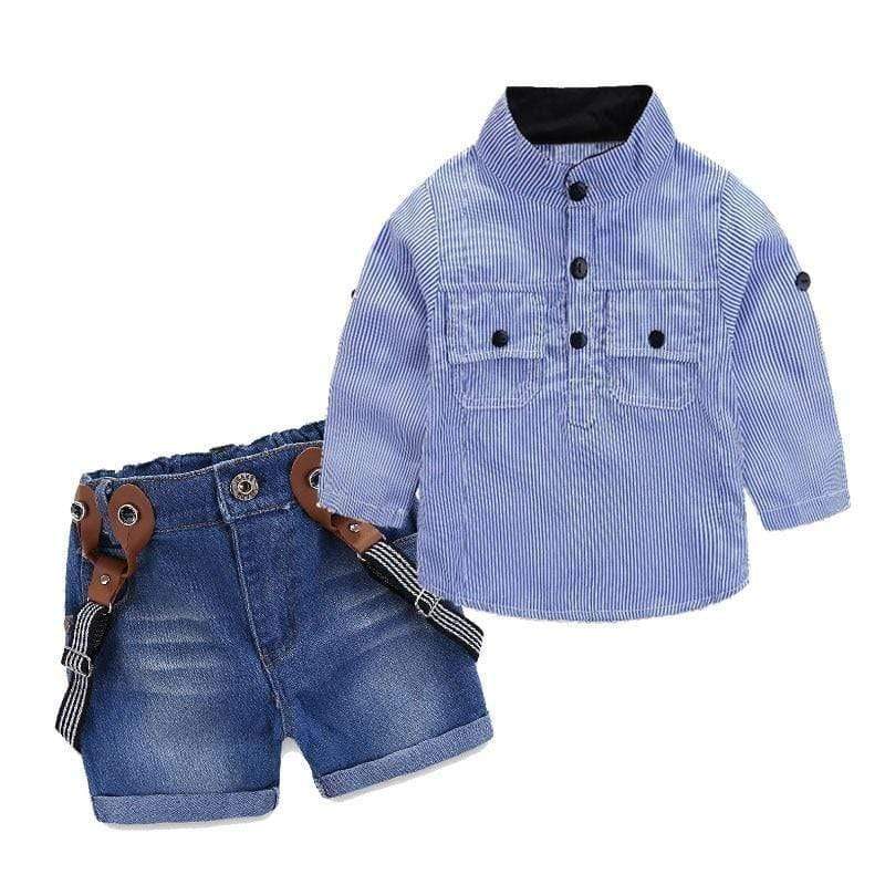 Boy's Clothing Casual Shirt and Denim Shorts