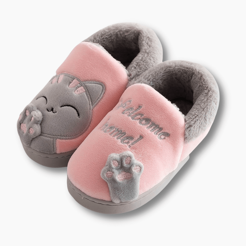 Cat Design Kids Slippers