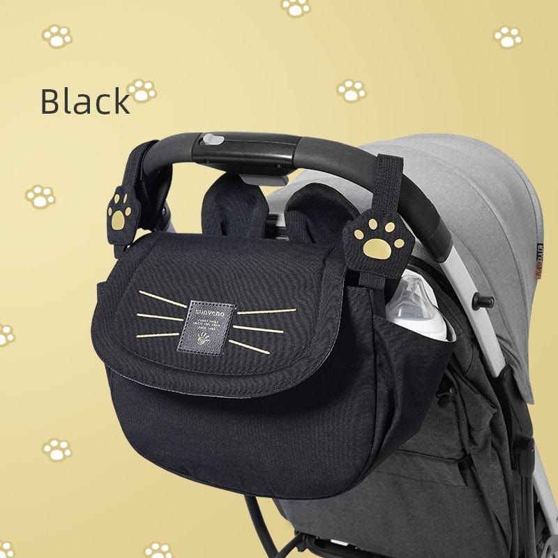 black Cat Diaper Bag