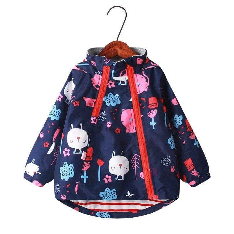 Girl's Clothing Cat Print Children Coats
