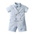 Boy's Clothing plaid shirt set / 3T / China Checked Shirt +Short Pants Outfits