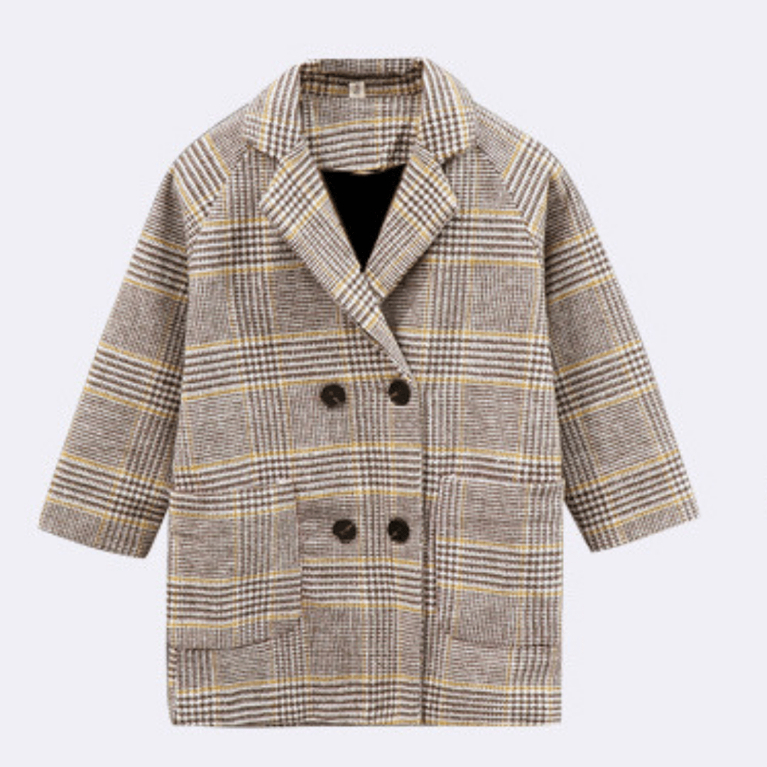 Girl's Clothing as show 5 / 6T Checked Warm Jacket