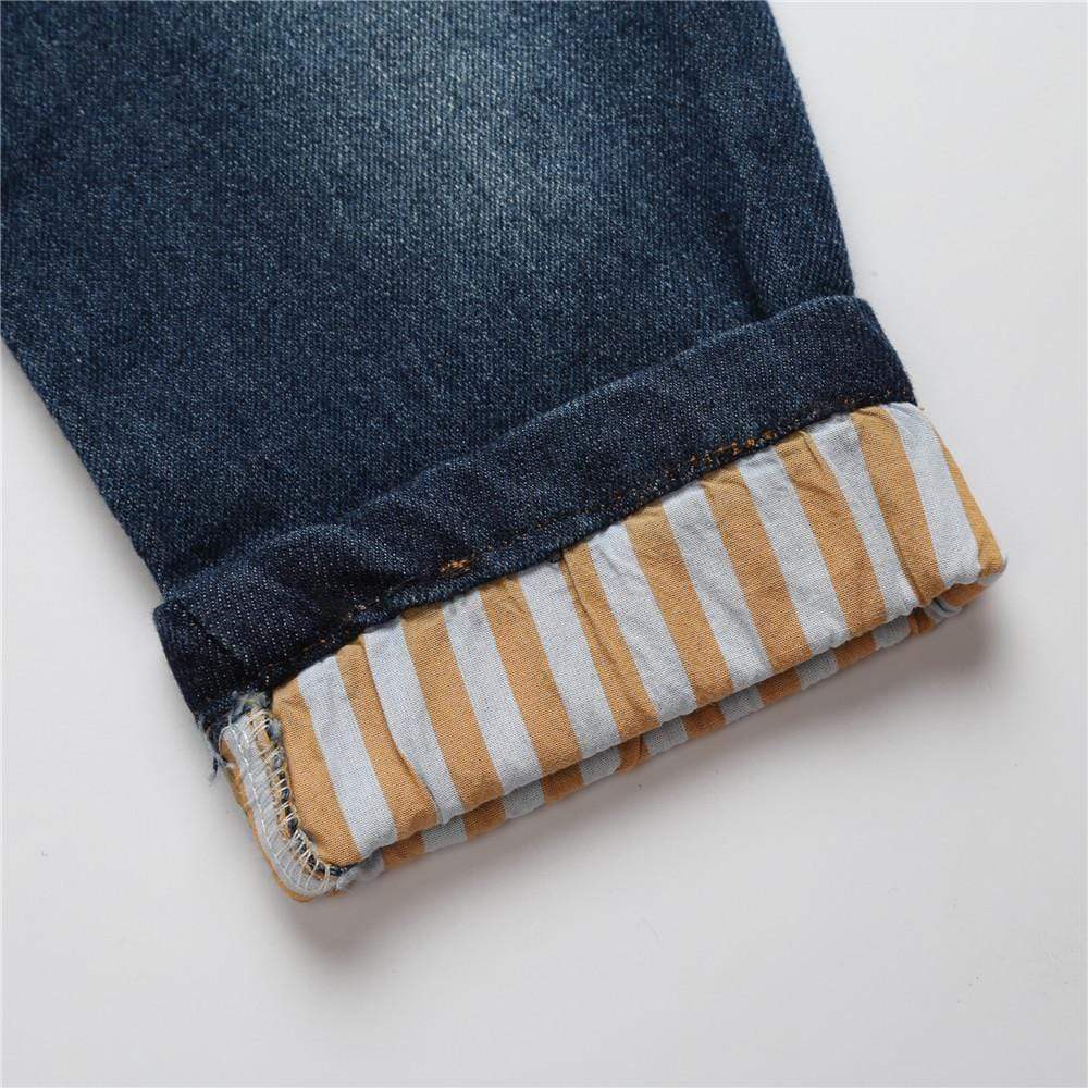 Boy's Clothing Checkered Shirt and Jeans Outfit