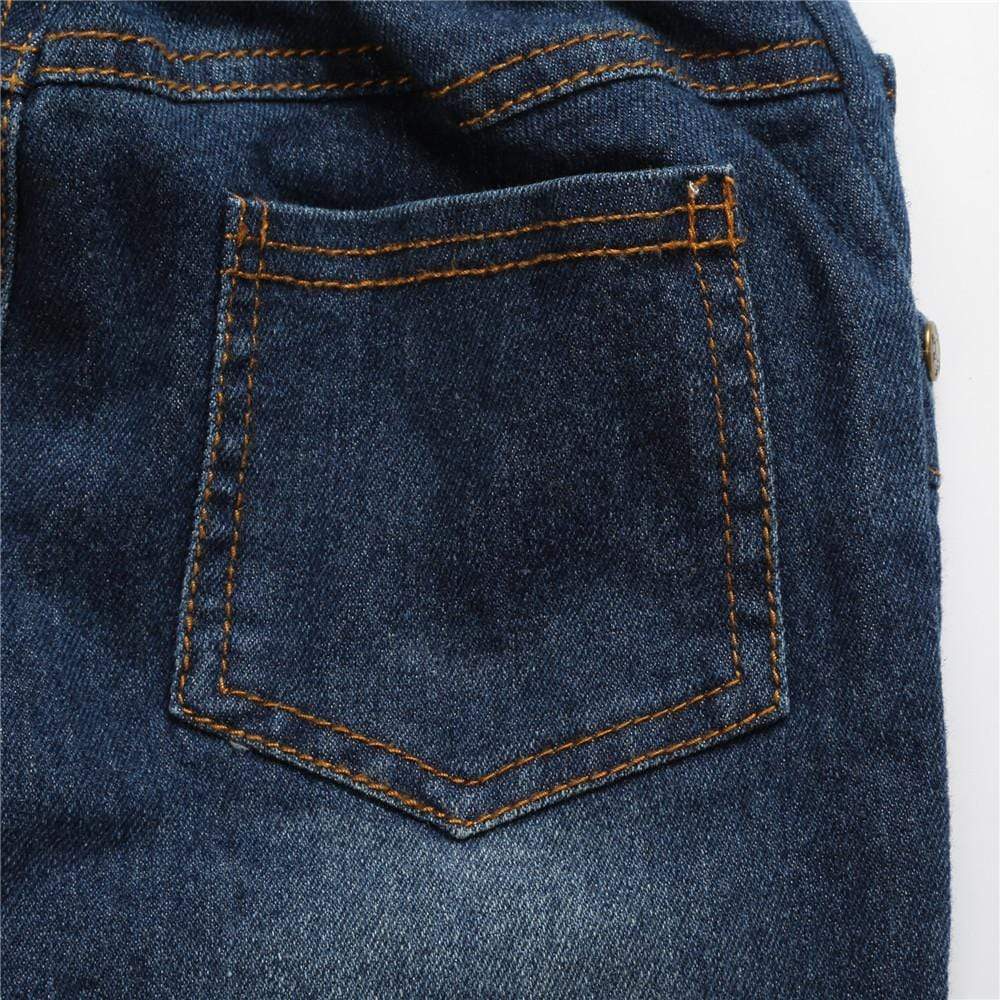 Boy's Clothing Checkered Shirt and Jeans Outfit