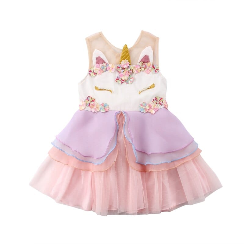 Unicorn Birthday Dress, Pink / 5-6T Unicorn Birthday Dress, Pink / 5-6T
