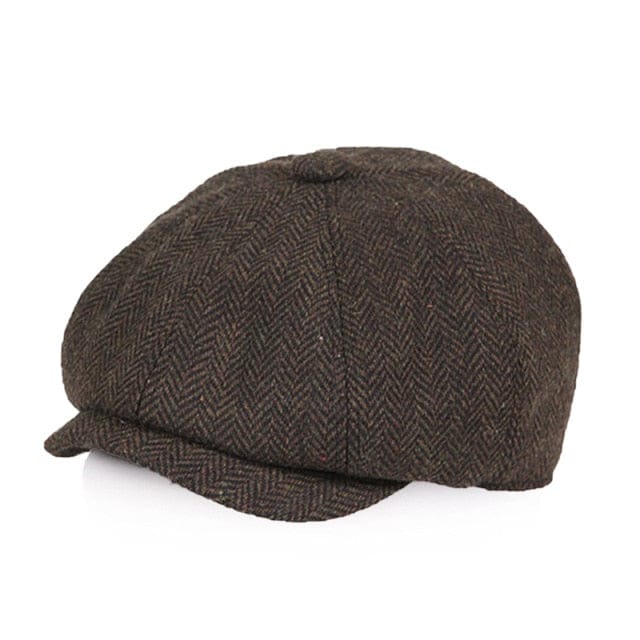 Deep Brown / 51-54cm Children Beret Caps