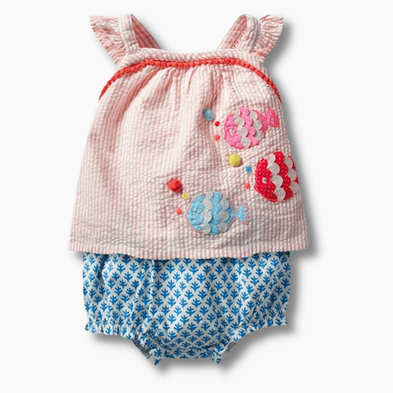 Girl&#39;s Clothing Children&#39;s Sets Animal Fish Outfit