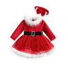 Red / 18-24Months Christmas Girl Red Dress