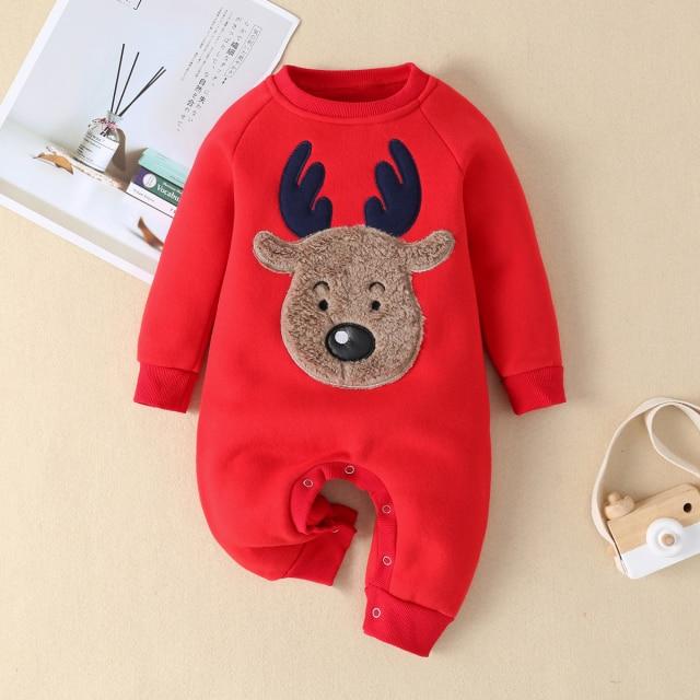 Boy's Clothing Red / 9-12M Christmas Reindeer Romper