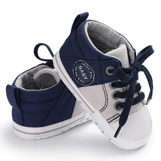 Shoes Blue  with White / 13-18M Classic Canvas Baby Shoes