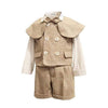 Boy&#39;s Clothing with shirts / 3T Double Breasted vest short Shawl