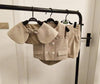 Boy&#39;s Clothing Khaki / 4T Double Breasted vest short Shawl
