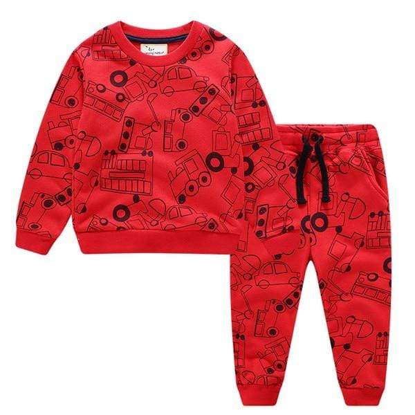 Boy's Clothing Red / 24M Classic Sweatshirt Set