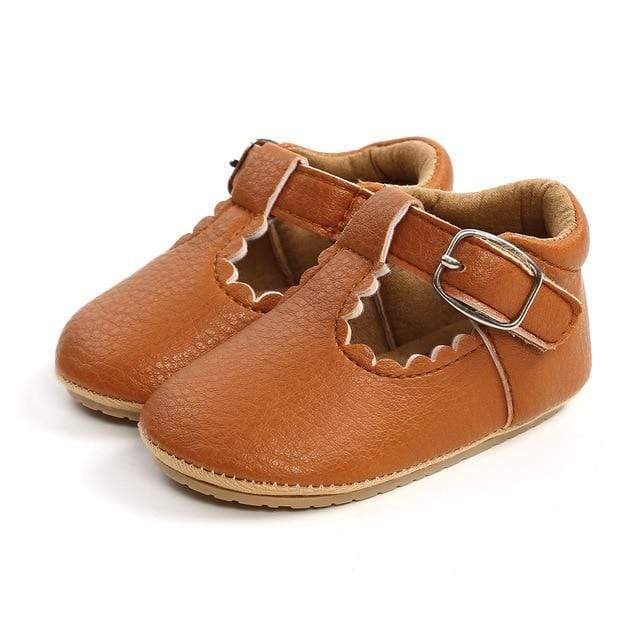 Shoes Rust Brown / 0-6M Classic T-Strap Shoes
