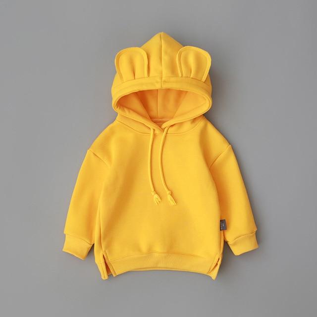 unisex Yellow / 24M Comfortable Baby Rabbit Hoodie