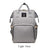 Diaper Bag Light Grey Convenient Waterproof Diaper Bag