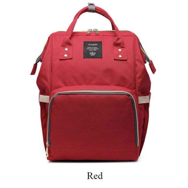 Diaper Bag Red Convenient Waterproof Diaper Bag