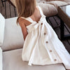 2 White / 90cm / China Cotton And Linen Sleeveless Suspender Dress