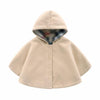 Girl&#39;s Clothing Beige / 3-4T cotton hooded plaid style Coat