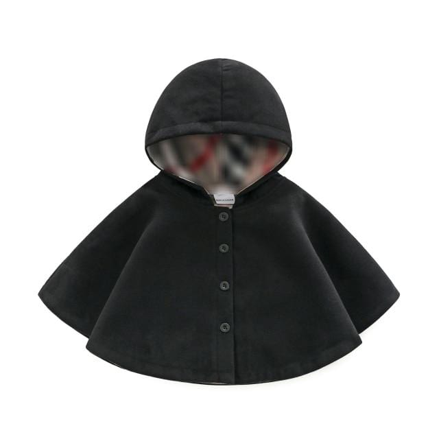 hooded cape coat