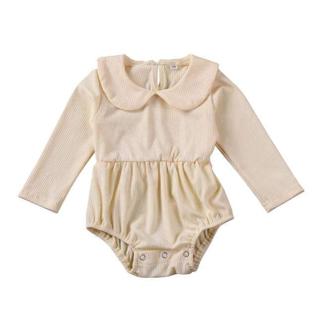 Beige / 3M Cotton Knitted Romper