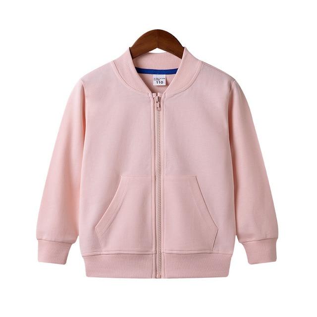 Boy's Clothing Pink / 24M Cotton Zipper Solid Jacket