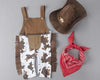 Boy&#39;s Clothing Brown / 6M Cowboy Romper Outfit