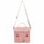 Pink Creative House Shape Rattan Handbags