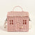 Creative House Shape Rattan Handbags