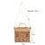 Creative House Shape Rattan Handbags