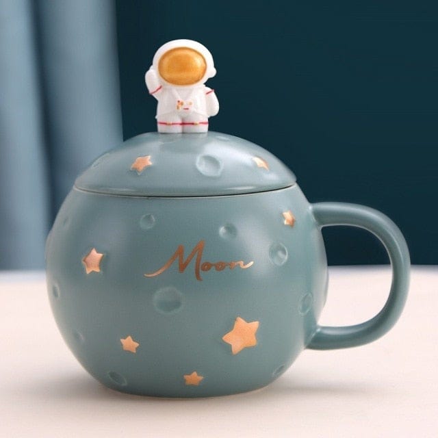 green / 301-400ml Creativity Ceramics Astronaut Planet Mugs