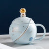 Light blue / 301-400ml Creativity Ceramics Astronaut Planet Mugs