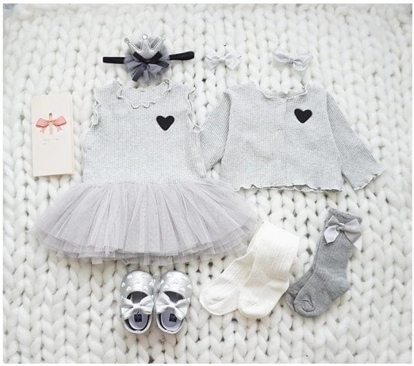 Gift Set Gray / 0-3M Crown Baby Shower