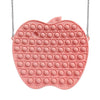 Pink / China Cute Apple Fidget Chain Bag