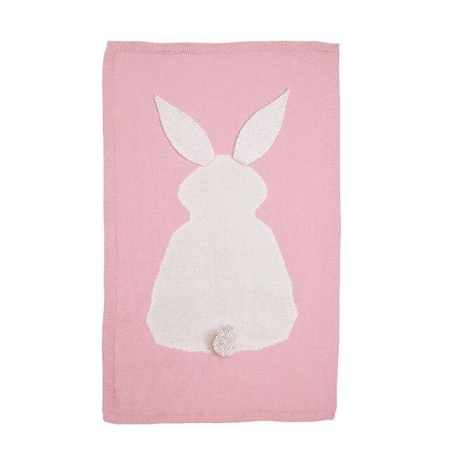 Accessories Pink Bunny Cute Baby Animal Blanket