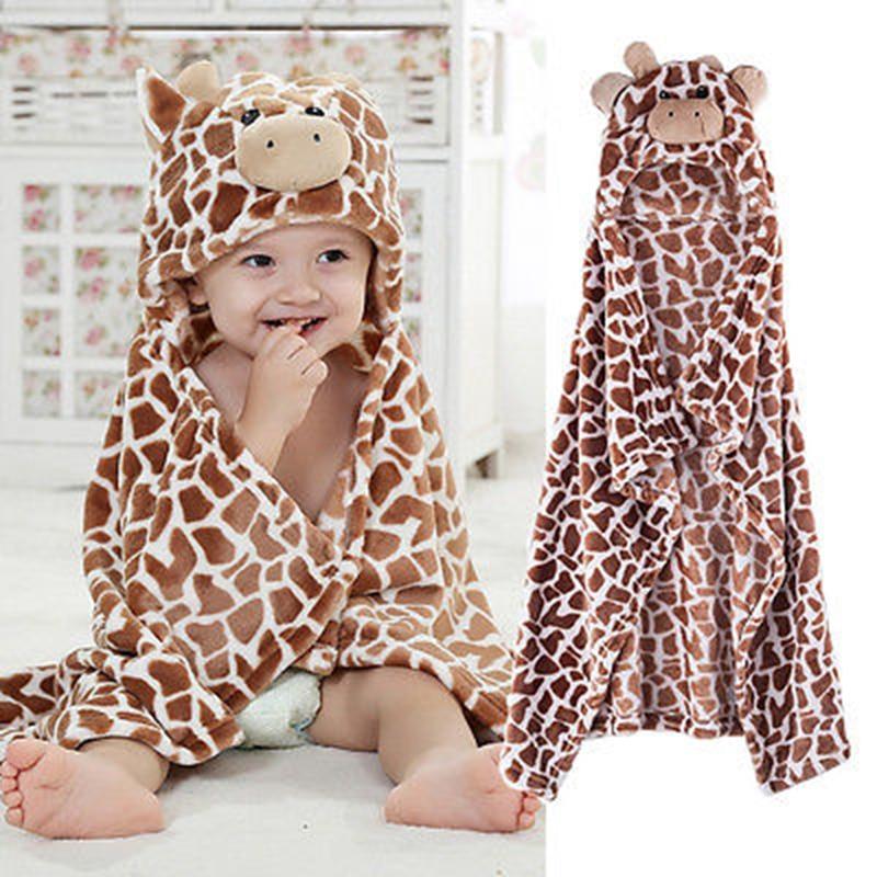 Accessories Cute Baby Hooded Bathrobe