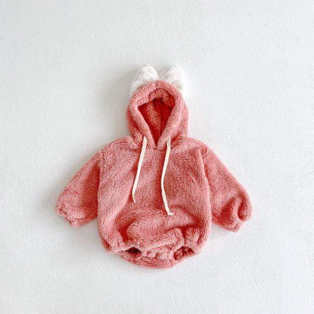 pink rompers / 6M Cute Butterfly Hoodies Bodysuit